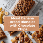 Moist Banana Bread Blondies Recipe