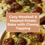 Meatball & Mashed Potato Bake Recipe
