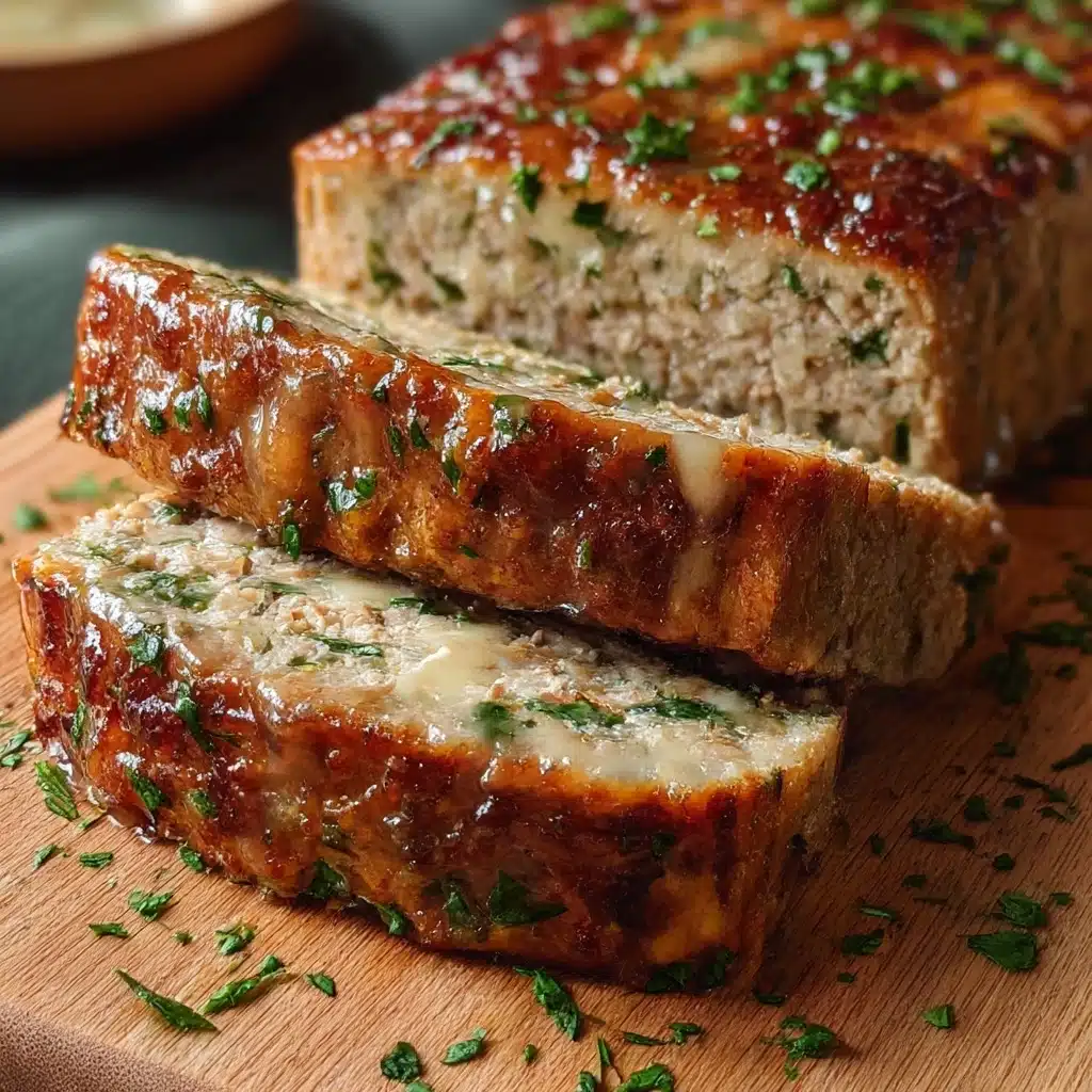 Juicy Garlic Parmesan Chicken Meatloaf Recipe - Recipe Image