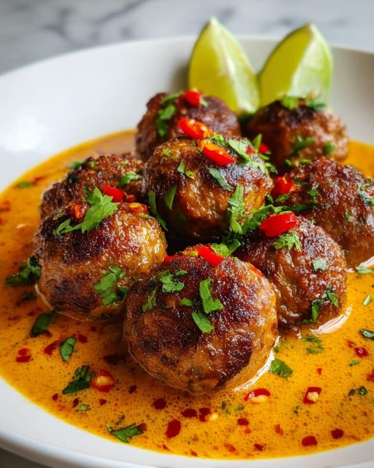 Thai Red Curry Turkey Meatballs Recipe