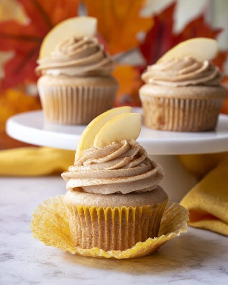 Apple Cider Cupcakes with Spiced Buttercream Frosting Recipe