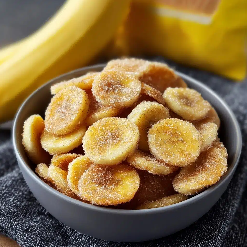 Cinnamon Sugar Air Fryer Banana Chips Recipe - Recipe Image