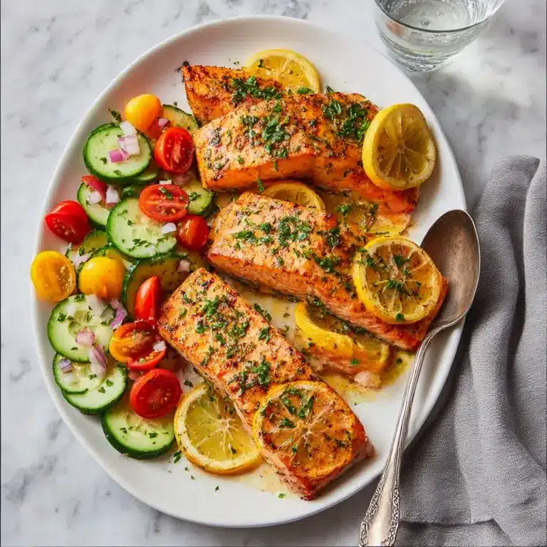 Salmon with Crispy Potatoes and Broccoli Recipe