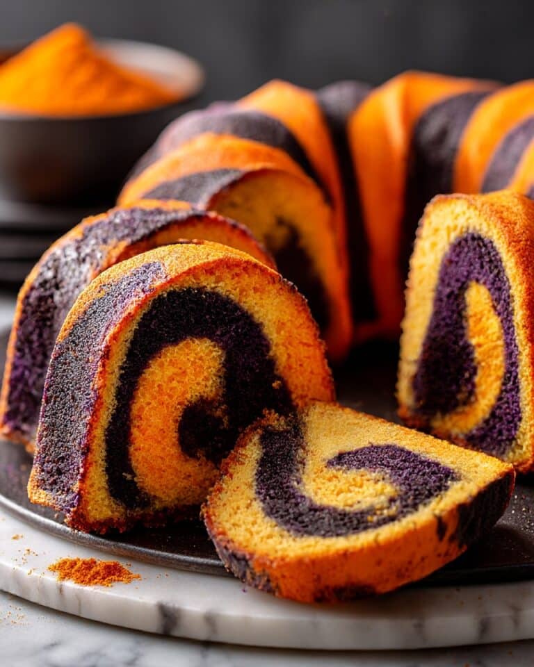 Spooky Swirl Halloween Bundt Cake Recipe