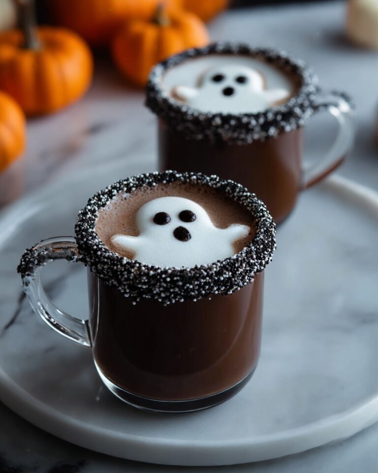 Dark Hot Cocoa with Sprinkle Rim Recipe