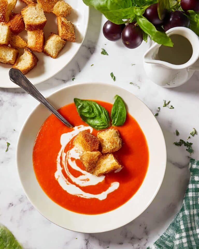 Roasted Red Pepper and Tomato Soup Recipe