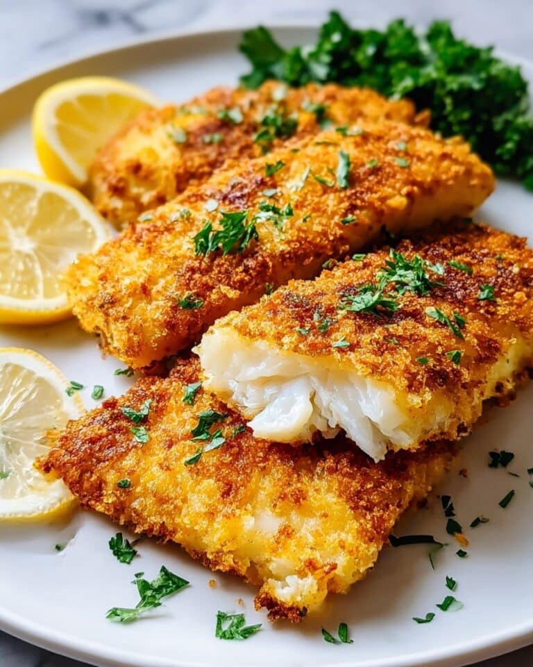 Crispy Parmesan Crusted Fish Recipe