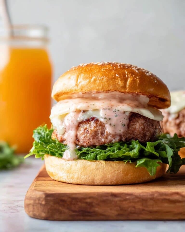 Apple Turkey Burgers with Cranberry Aioli and Kale Apple Slaw Recipe