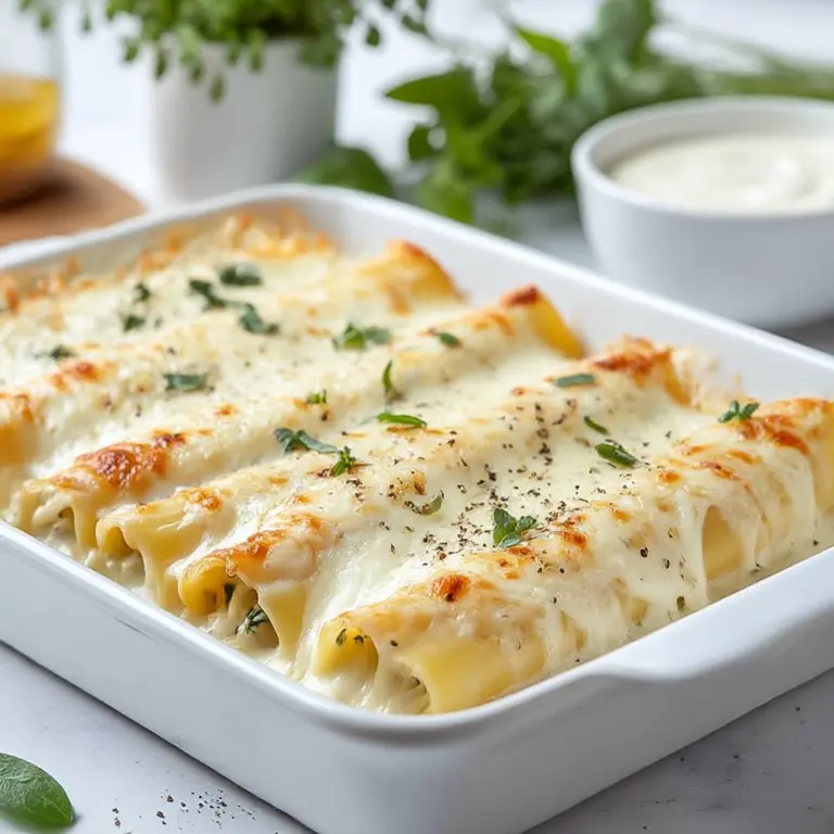 Chicken Manicotti Alfredo Recipe