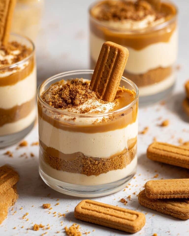 No-Bake Biscoff Cheesecake Cups Recipe