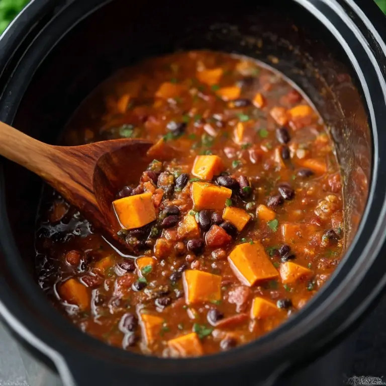 Crock Pot Sweet Potato Black Bean Chili Recipe