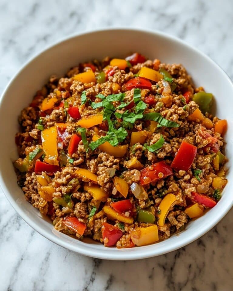 Ground Turkey and Bell Peppers Skillet Recipe