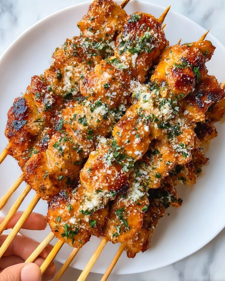 Ranch Garlic Parmesan Chicken Skewers Recipe