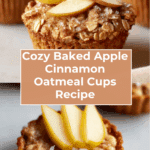 Tasty Baked Apple Cinnamon Oatmeal Cups Recipe