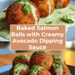 Salmon Balls with Creamy Avocado Sauce Recipe