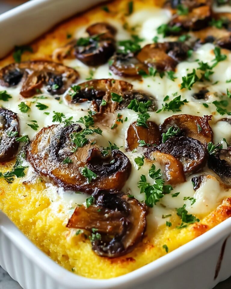 Irresistibly Smooth Mushroom Polenta Casserole: A Comforting Delight Recipe