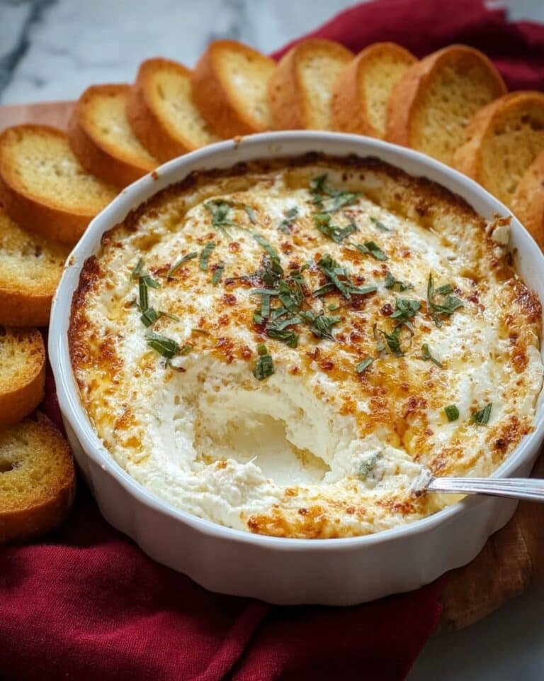 Warm Boursin Dip with Crostini Recipe