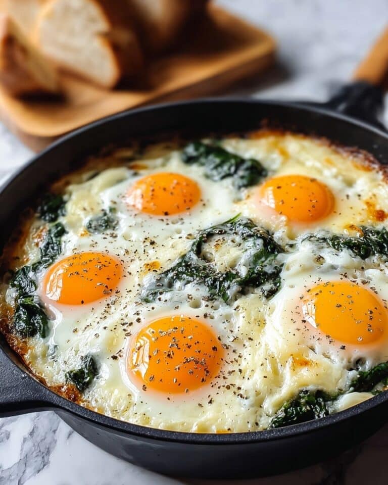 Baked Eggs Florentine Recipe