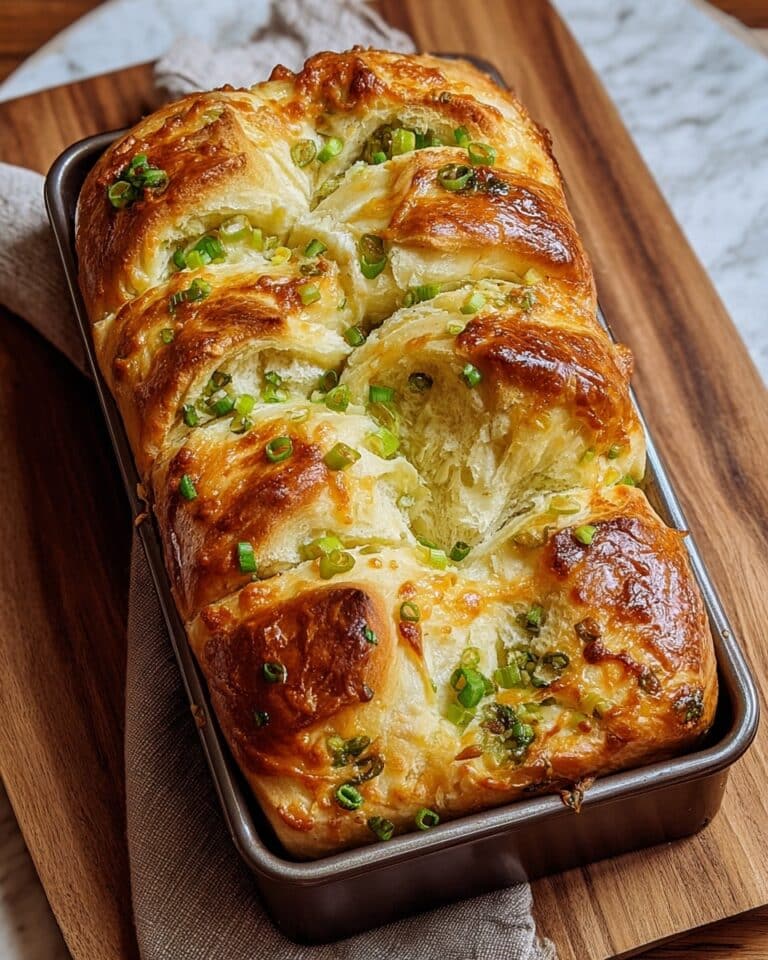 Green Onion Garlic Butter Bread Loaf Recipe