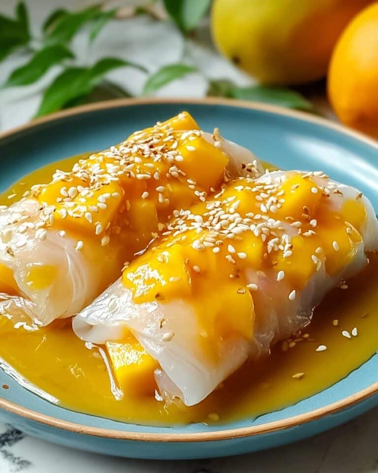 Sweet Mango Sticky Rice Rolls Recipe