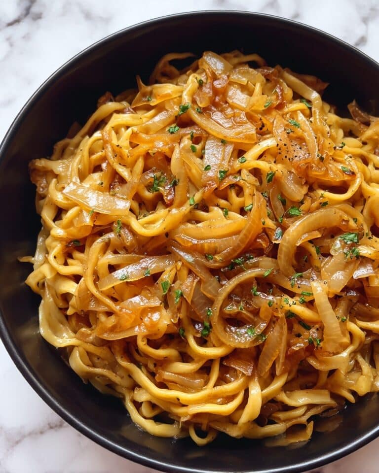 Slow Cooker Caramelized Onions Pasta Recipe
