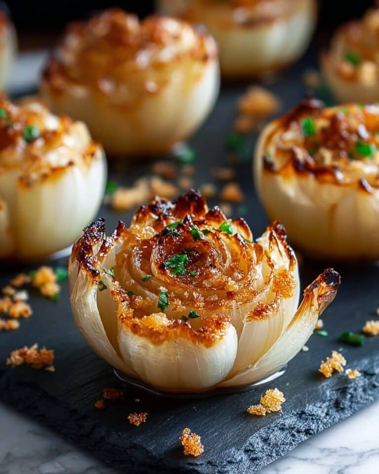 Baked Blooming Onion with Creamy Dipping Sauce Recipe