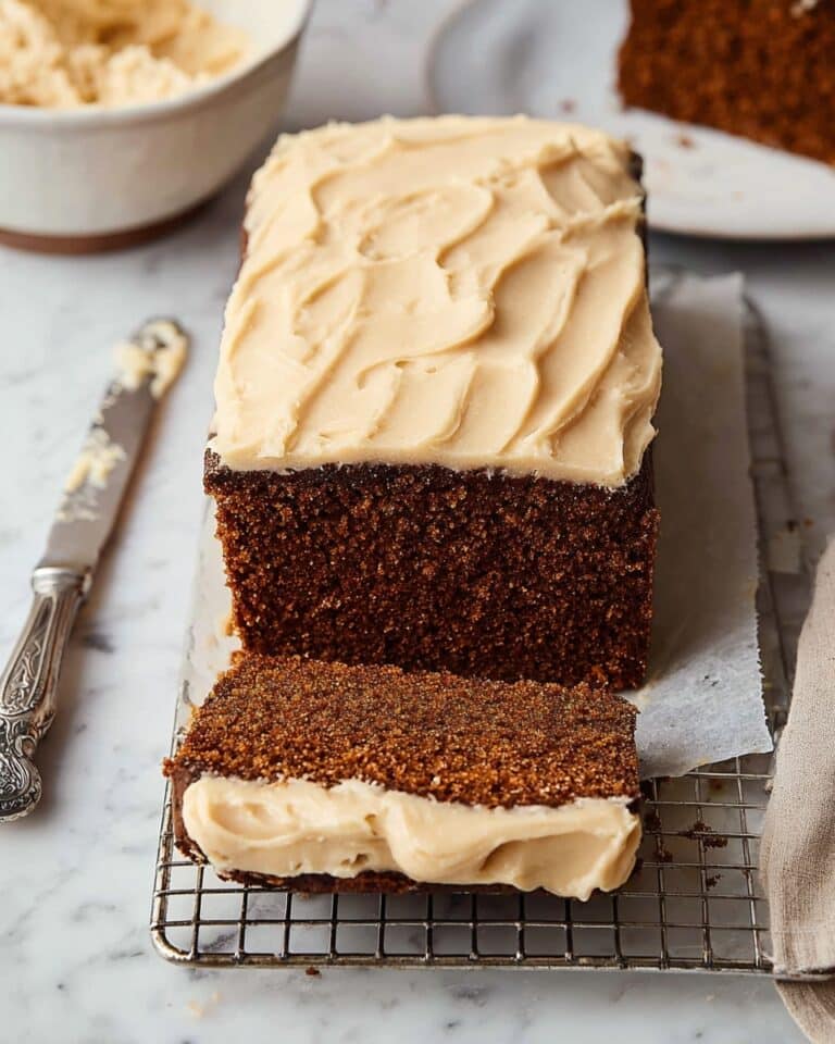 Gingerbread Loaf with Brown Butter Cream Cheese Frosting Recipe