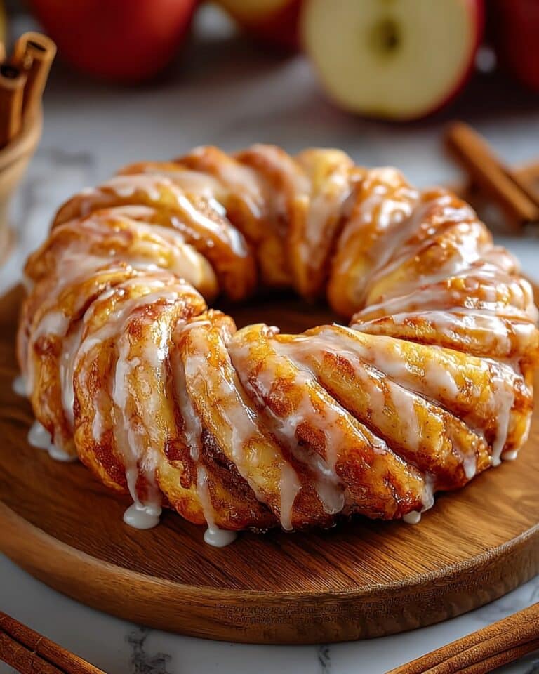 Apple Kringle with Vanilla Glaze Recipe