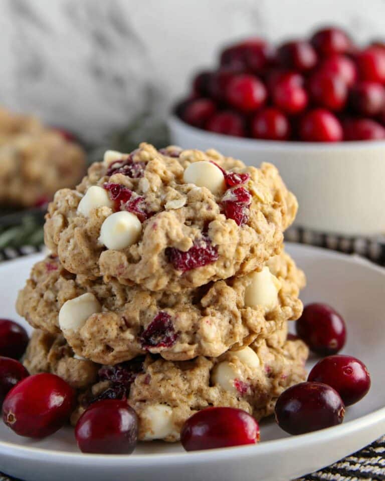 White Chocolate Oatmeal Cranberry Cookies Recipe
