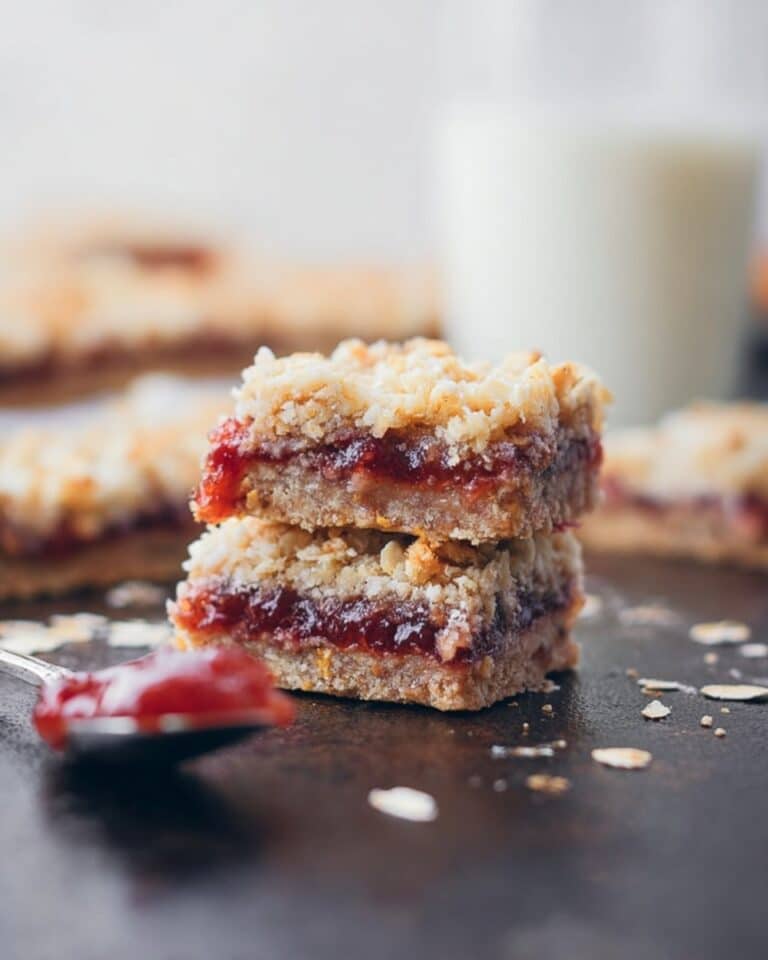 Raspberry Coconut Oatmeal Bars Recipe