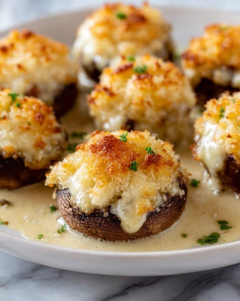 White Cheddar Stuffed Mushrooms (Longhorn Copycat!) Recipe