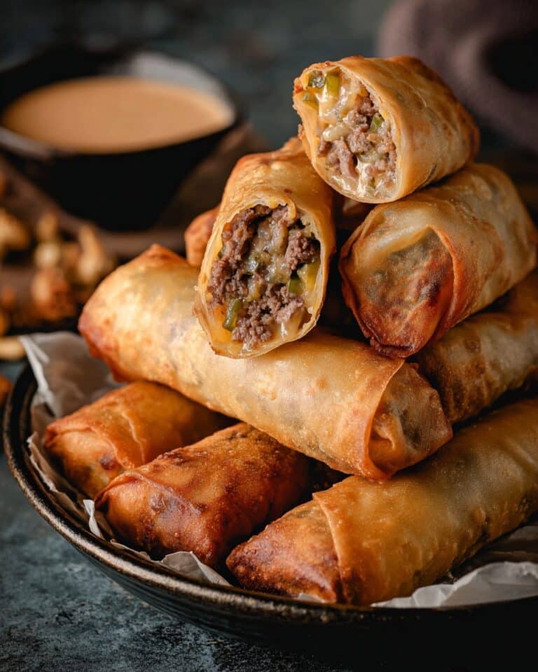 Cheeseburger Spring Rolls Recipe