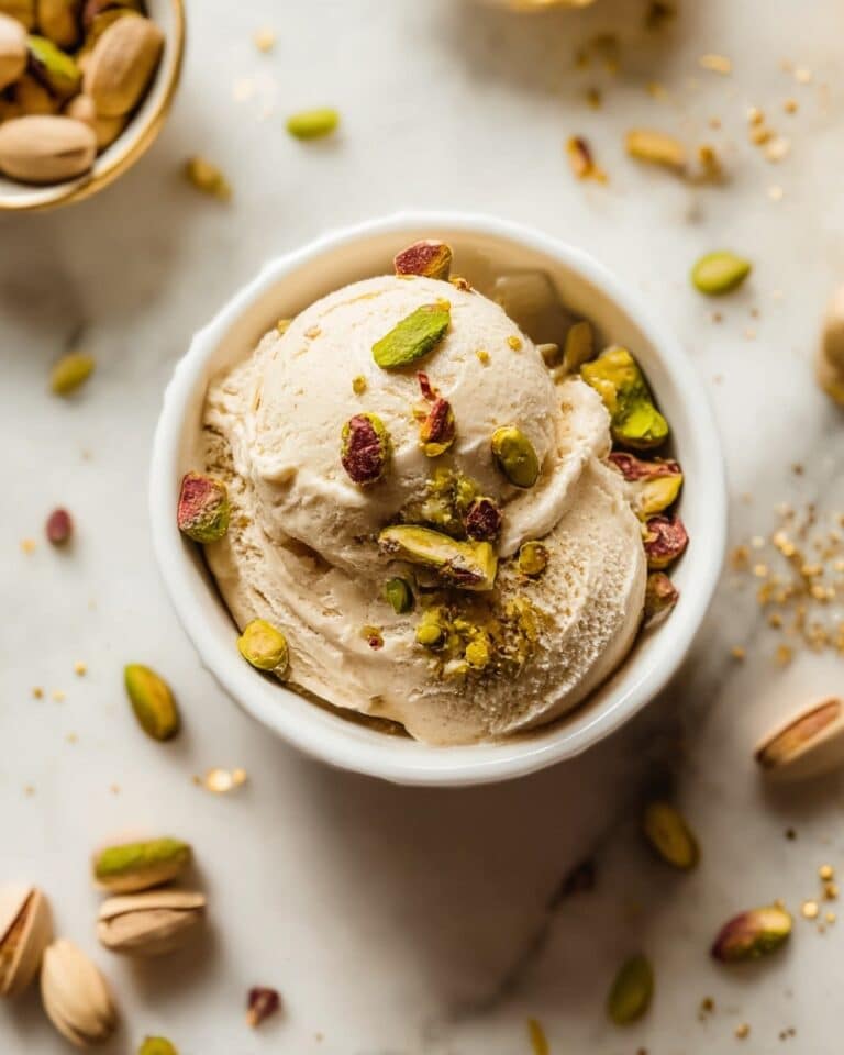 Pistachio Cardamom Frozen Yogurt Recipe