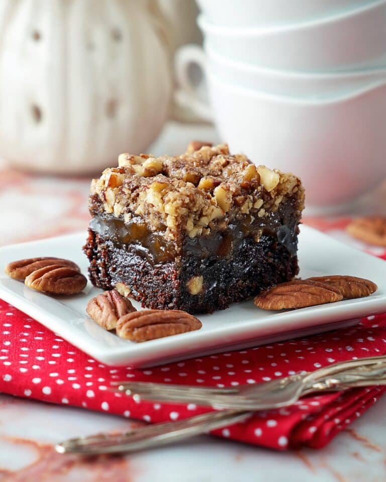 Gooey Black Bottom Pecan Pie Brownies Recipe