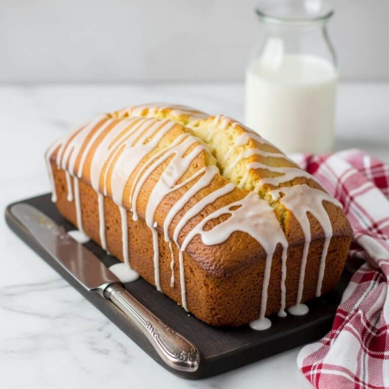 Eggnog Bread with Creamy Eggnog Glaze Recipe