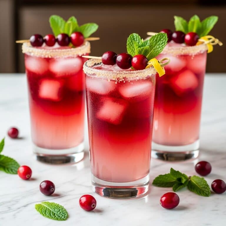 Blood Orange Ginger Cranberry Mojito Recipe