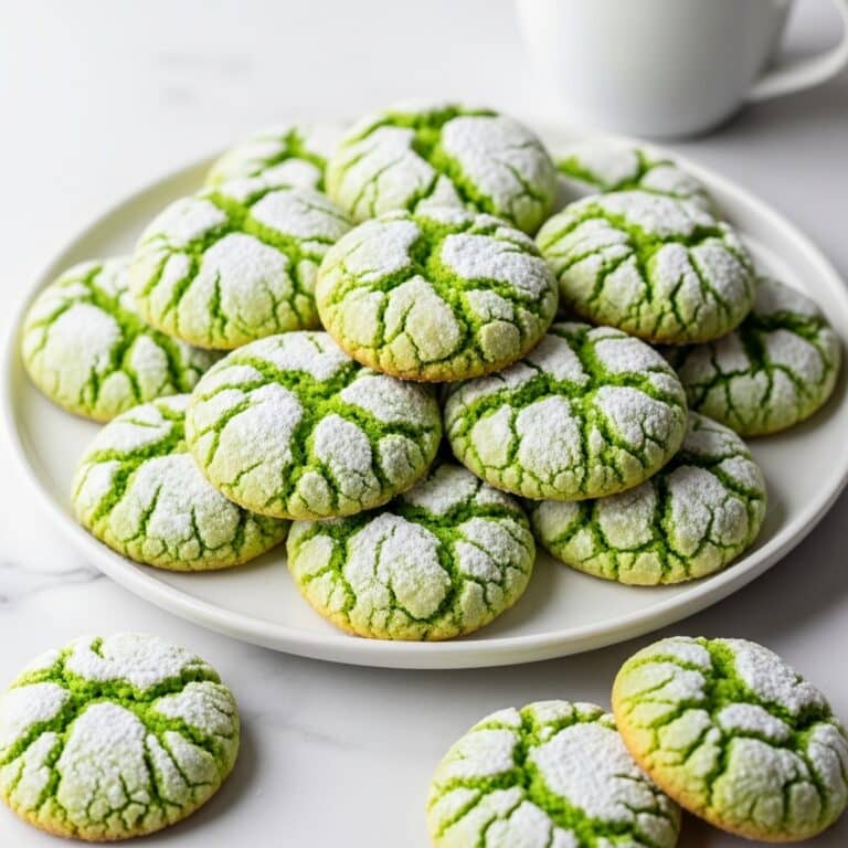 Soft-Baked Pistachio Crinkle Cookies Recipe