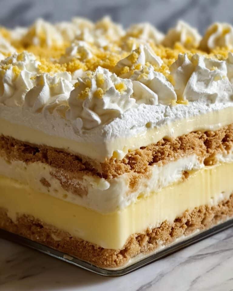 No-Bake Lemon Eclair Cake Recipe
