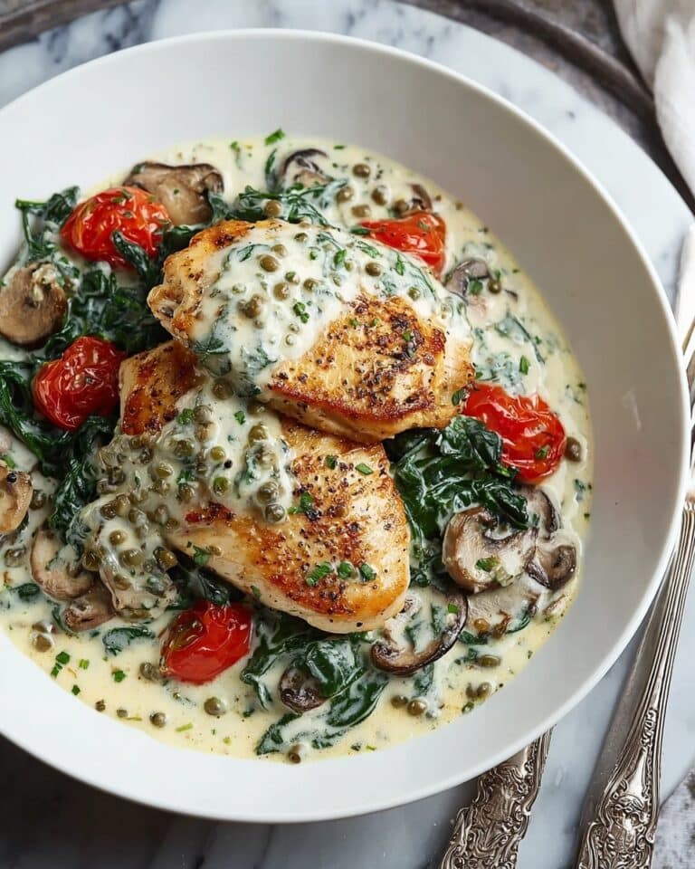 Creamy Mediterranean Chicken Skillet Recipe