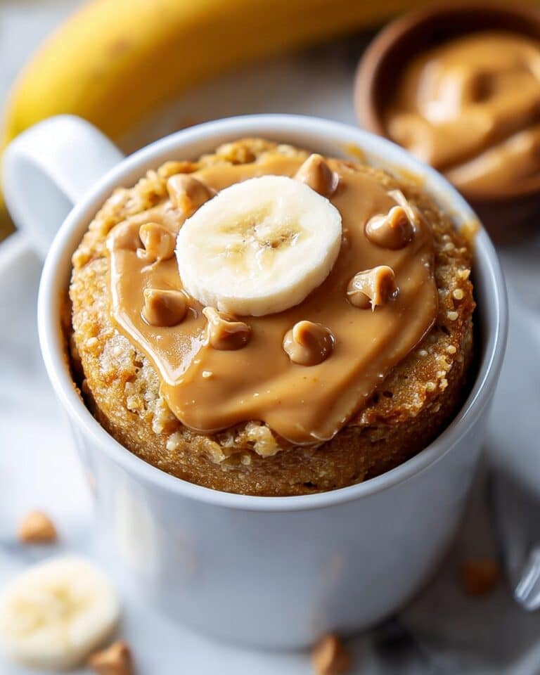 Peanut Butter Banana Mug Cake (Quick, Gooey, Single-Serve Treat) Recipe
