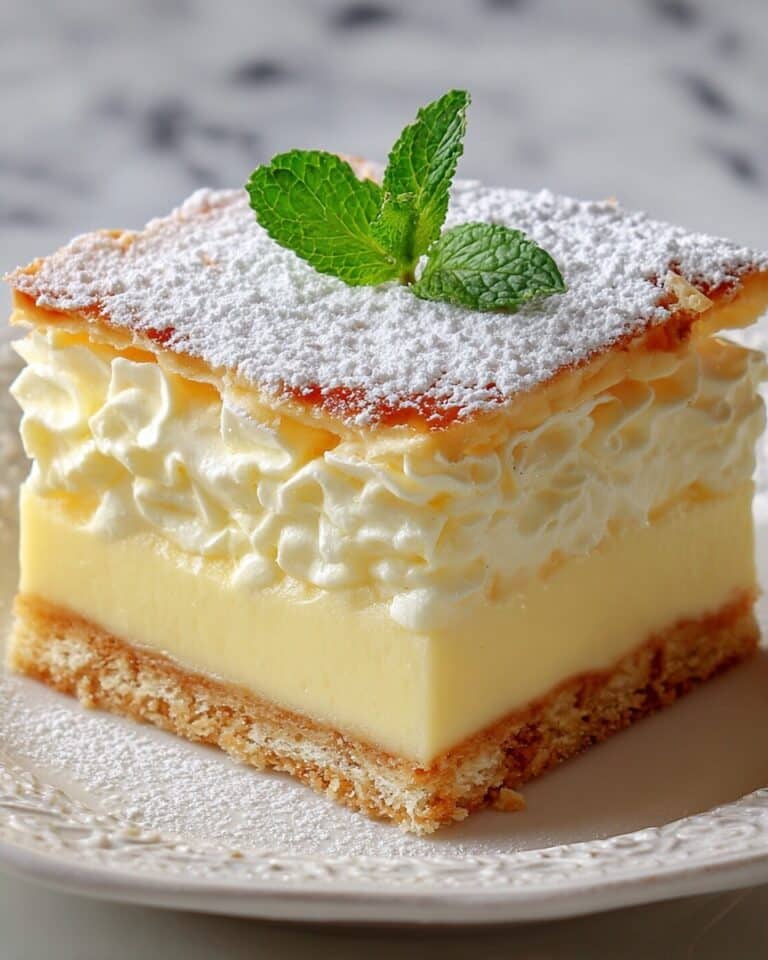 Vanilla Custard Cream Squares Recipe