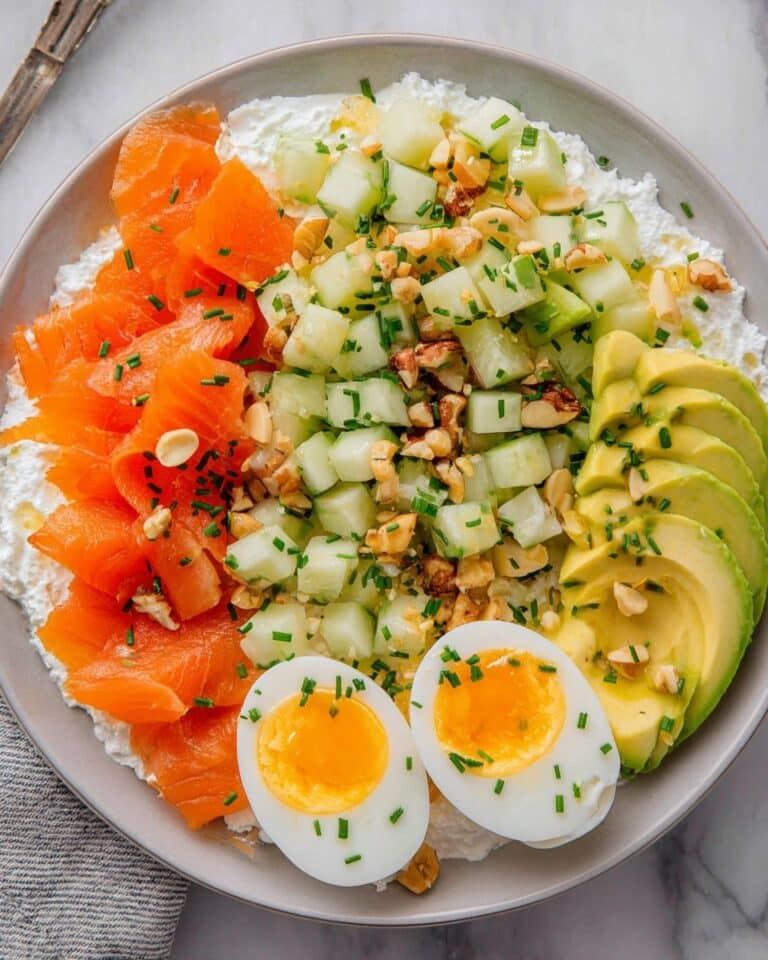 Cottage Cheese Salad With Smoked Salmon & Avocado Recipe