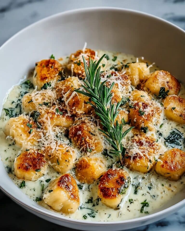 Millionaire Gnocchi with Creamy Parmesan Basil Sauce Recipe