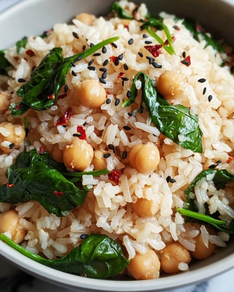Easy Vegetarian Spinach Chickpea Rice Recipe for Bold Flavor Fans Recipe