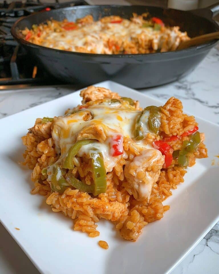 Queso Chicken Fajita Skillet Recipe