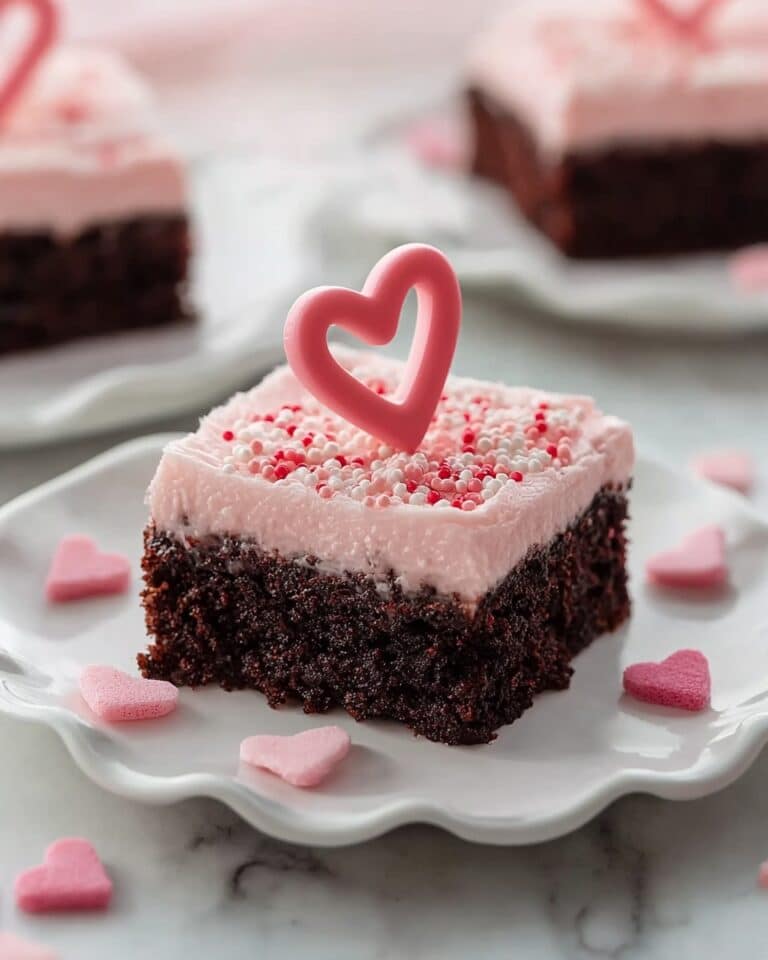 Valentine’s Day Brownies With Frosting Recipe