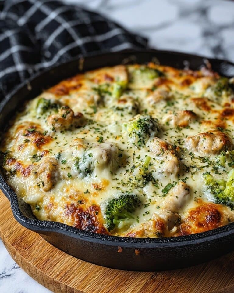 Keto Chicken Alfredo Broccoli Bake Recipe