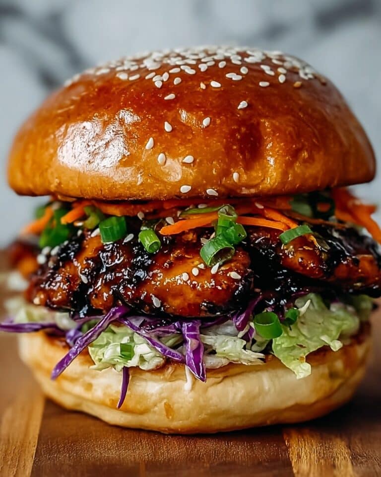 Korean BBQ Chicken Sandwich with Zesty Cabbage Slaw Recipe