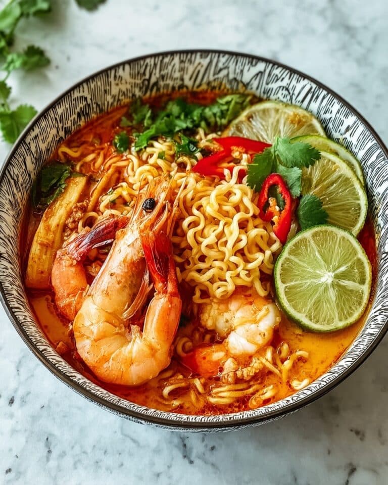 Tom Yum Mama Noodles Shrimp: Quick & Creamy Thai Delight Recipe