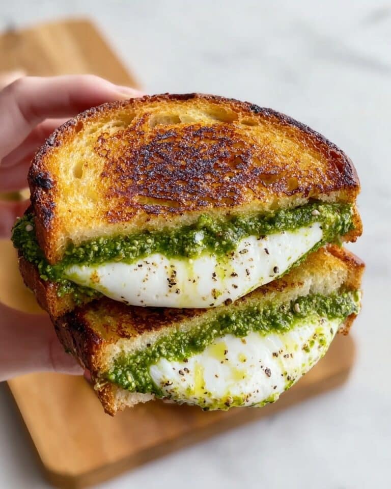 Melty Burrata Grilled Cheese Sandwich Recipe